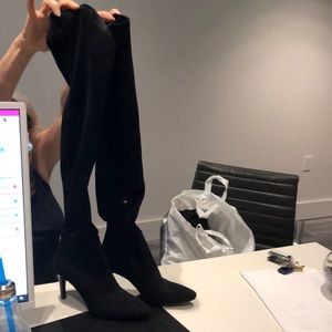 Above the knee suede Ralph Lauren boots